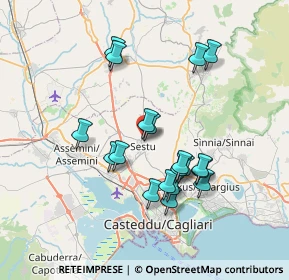 Mappa Via San Caterina, 09028 Sestu CA, Italia (7.22105)