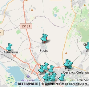 Mappa Via San Caterina, 09028 Sestu CA, Italia (6.5465)