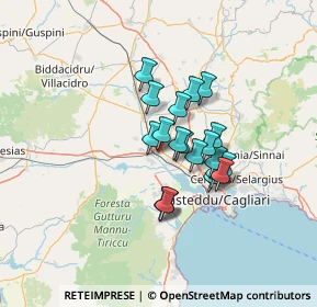 Mappa Via Is Bagantinus, 09033 Decimomannu CA, Italia (10.34)