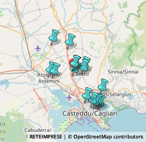 Mappa C.C. Corte del Sole, 09028 More Corraxe CA, Italia (5.86667)