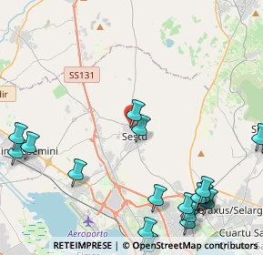 Mappa Vico Costa, 09028 Sestu CA, Italia (6.748)