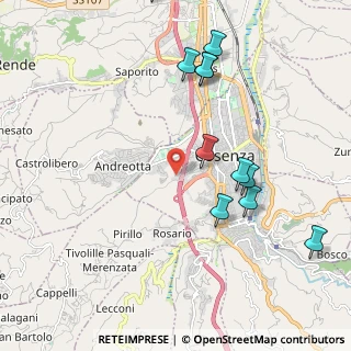 Mappa Via Serra Spiga, 87100 Cosenza CS, Italia (2.52091)