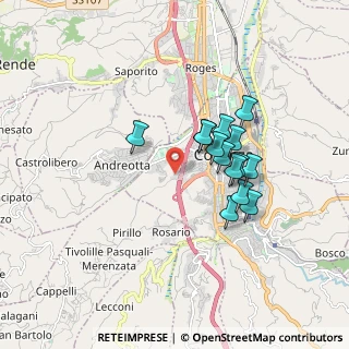 Mappa Via Serra Spiga, 87100 Cosenza CS, Italia (1.54714)