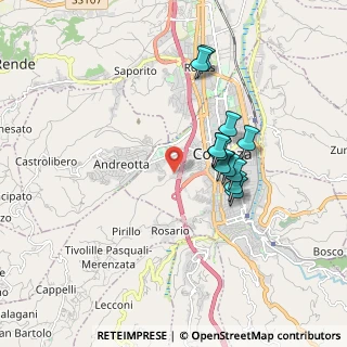 Mappa Via Serra Spiga, 87100 Cosenza CS, Italia (1.64583)