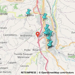 Mappa Via Serra Spiga, 87100 Cosenza CS, Italia (1.66545)
