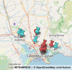Mappa Via San Rocco, 09028 Sestu CA, Italia (7.34667)
