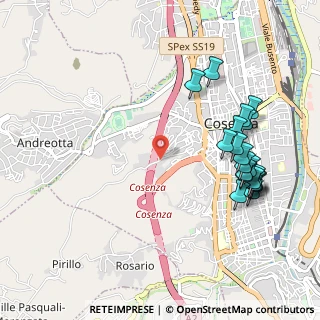 Mappa Via Albo Saverio, 87100 Cosenza CS, Italia (1.2665)