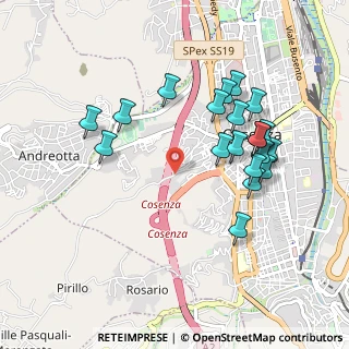 Mappa Via Albo Saverio, 87100 Cosenza CS, Italia (1.047)