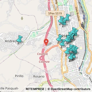 Mappa Via Albo Saverio, 87100 Cosenza CS, Italia (1.2685)