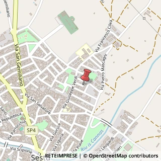 Mappa Via Silesu, 15, 09028 Sestu CA, Italia, 09028 Sestu, Cagliari (Sardegna)