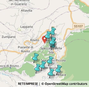 Mappa Via Berlinguer, 87053 Celico CS, Italia (1.82)