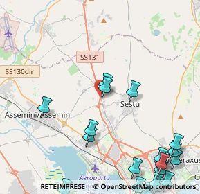 Mappa Sestu Antuofermo, 09028 Sestu CA, Italia (6.9925)