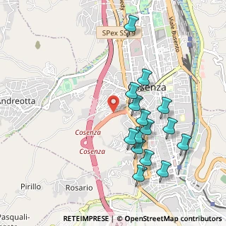 Mappa Via dell'Accoglienza, 87100 Cosenza CS, Italia (1.07933)
