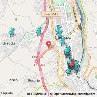 Mappa Via dell'Accoglienza, 87100 Cosenza CS, Italia (1.23368)