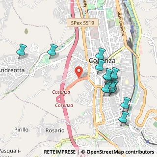 Mappa Via dell'Accoglienza, 87100 Cosenza CS, Italia (1.12769)