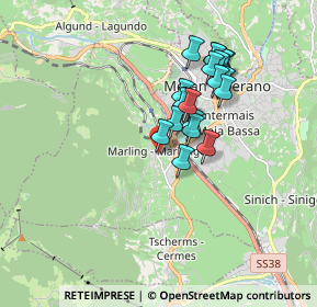 Mappa Piazza Chiesa, 39020 Marlengo BZ, Italia (1.3965)