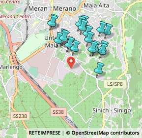 Mappa Piazza S. Vigilio, 39012 Merano BZ, Italia (0.808)