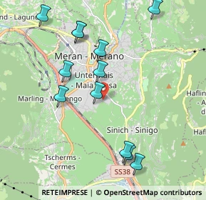 Mappa Piazza S. Vigilio, 39012 Merano BZ, Italia (2.105)