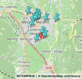 Mappa Piazza S. Vigilio, 39012 Merano BZ, Italia (1.54917)