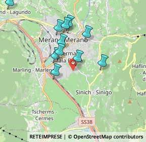 Mappa Piazza S. Vigilio, 39012 Merano BZ, Italia (1.68818)