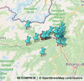 Mappa Via dei Campi, 39025 Naturno BZ, Italia (9.6255)