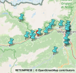 Mappa Via dei Campi, 39025 Naturno BZ, Italia (8.436)