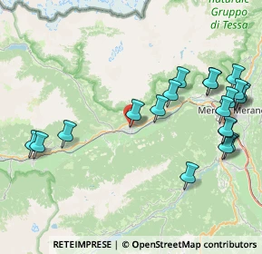 Mappa Via dei Campi, 39025 Naturno BZ, Italia (9.468)