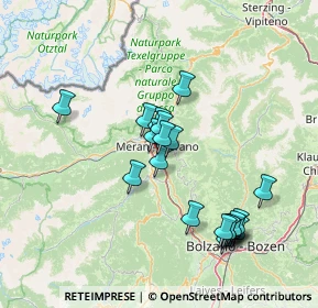 Mappa Via dei Frutteti, 39012 Merano BZ, Italia (13.603)