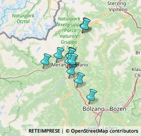 Mappa Via dei Frutteti, 39012 Merano BZ, Italia (7.98182)