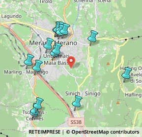 Mappa Via S. Floriano, 39012 Merano BZ, Italia (2.09875)