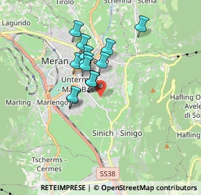 Mappa Via S. Floriano, 39012 Merano BZ, Italia (1.25786)