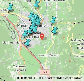 Mappa Via S. Floriano, 39012 Merano BZ, Italia (1.7955)