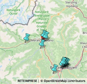 Mappa Via S. Floriano, 39012 Merano BZ, Italia (15.60063)