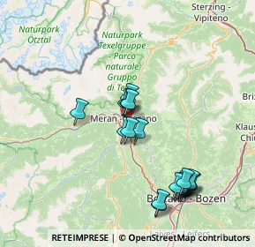 Mappa Via S. Floriano, 39012 Merano BZ, Italia (14.84368)
