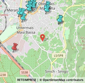 Mappa Via S. Floriano, 39012 Merano BZ, Italia (1.4265)