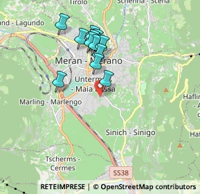 Mappa Via Fornaio, 39012 Merano BZ, Italia (1.59154)