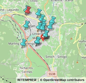 Mappa Via Fornaio, 39012 Merano BZ, Italia (1.26294)