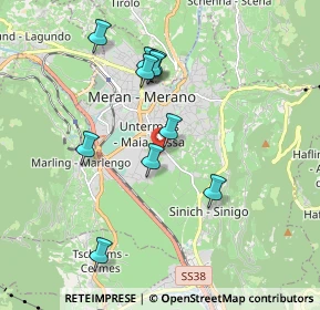 Mappa Via Fornaio, 39012 Merano BZ, Italia (2.6)