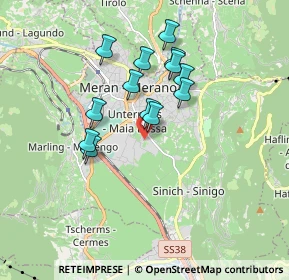 Mappa Via Fornaio, 39012 Merano BZ, Italia (1.43462)