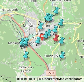 Mappa Via Fornaio, 39012 Merano BZ, Italia (1.57947)