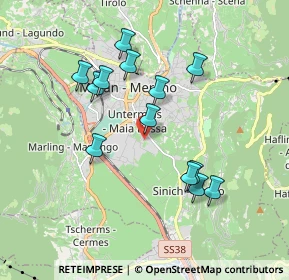Mappa Via Fornaio, 39012 Merano BZ, Italia (1.68385)