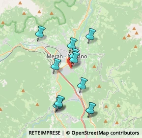 Mappa Via Fornaio, 39012 Merano BZ, Italia (3.38333)