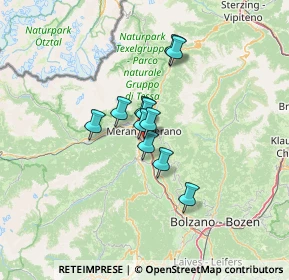 Mappa Via Max Valier, 39012 Merano BZ, Italia (7.95909)