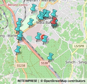 Mappa Via Max Valier, 39012 Merano BZ, Italia (0.922)