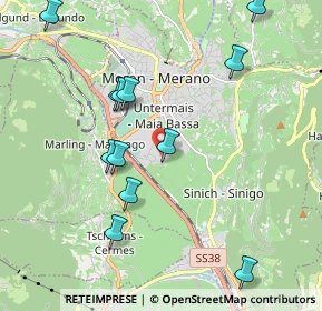 Mappa Via Max Valier, 39012 Merano BZ, Italia (2.0975)