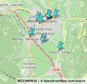 Mappa Via Max Valier, 39012 Merano BZ, Italia (1.91)