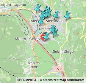 Mappa Via Alois Kuperion, 39012 Merano BZ, Italia (1.75583)