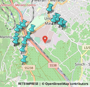 Mappa Via Alois Kuperion, 39012 Merano BZ, Italia (1.082)