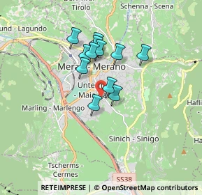 Mappa Via dei Prati, 39012 Merano BZ, Italia (1.25833)