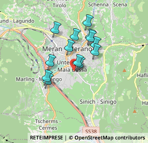 Mappa Via dei Prati, 39012 Merano BZ, Italia (1.30462)